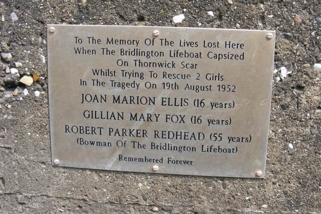 A plaque was finally placed atThornwick Bay in 2013. Photo courtesy of Paul L Arro