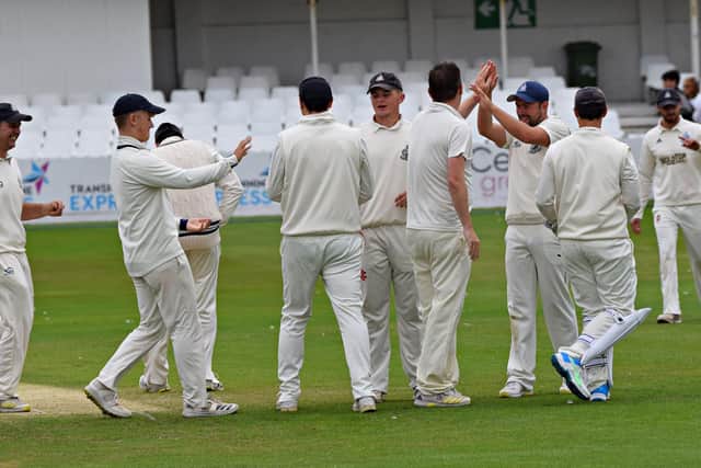 Scarborough CC looked to be on top after reducing Harrogate to 38-3
Photos by Simon Dobson