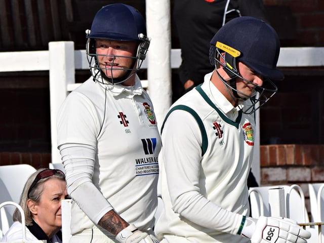 Folkton & Flixton openers Stuart Stocks and Max Harland