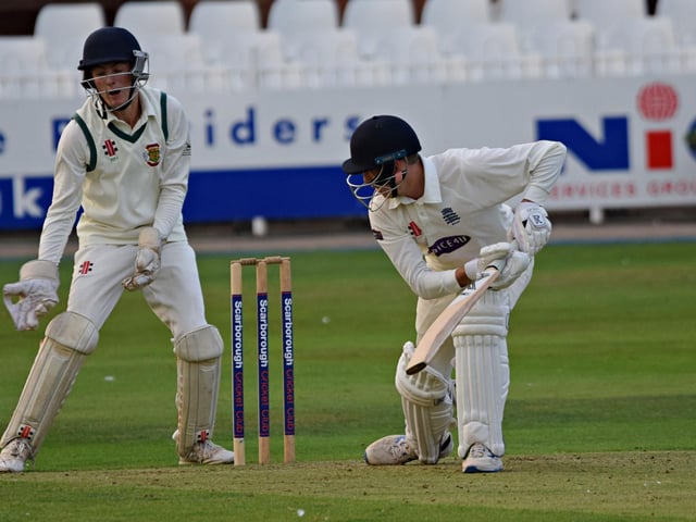 Pickering batter Joe Harland on his way to 28