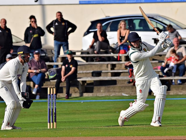 Max Harland was the all-round hero as Flixton won the Scarborough Hospital Cup final