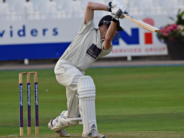 Pickering opener Andrew Sharman in action