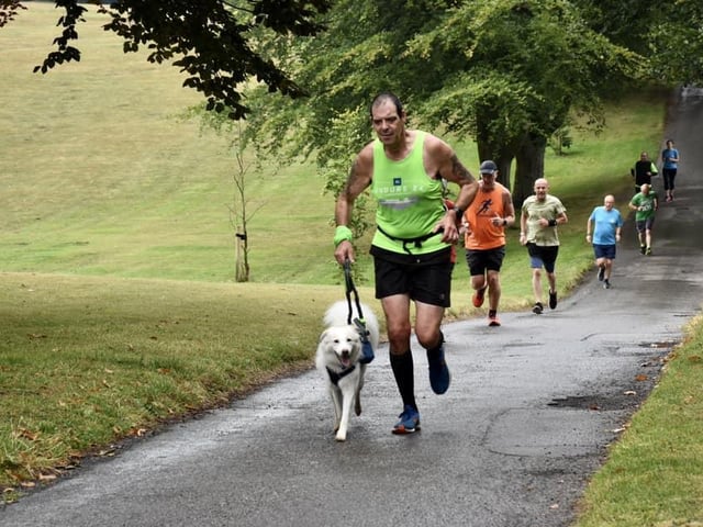 Bridlington Road Runners' Stuart Gent in action at Sewerby Parkrun