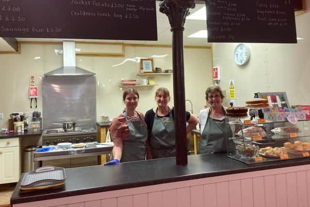The Mustard Seed Cafe team in Whitby's West Cliff Church.
