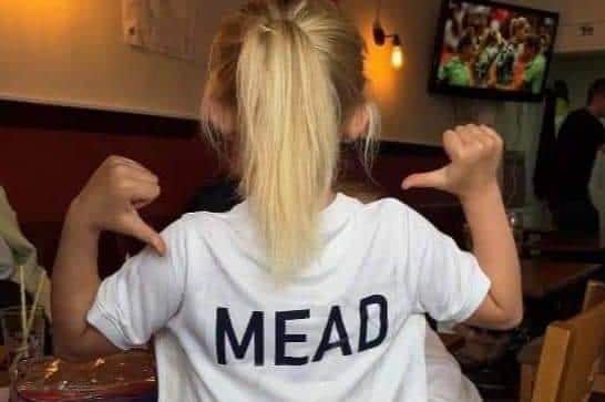 Support for Beth Mead at The Brown Cow in Hinderwell during the Euro 2022 women's football final.