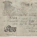 This Jemmy Hirst 'bank note' is part of the exhibition at Sewerby Hall. Photo submitted
