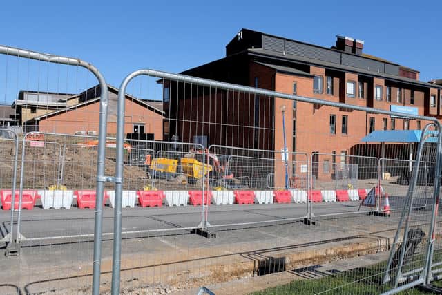 Building works are currently underway at Scarborough Hospital.