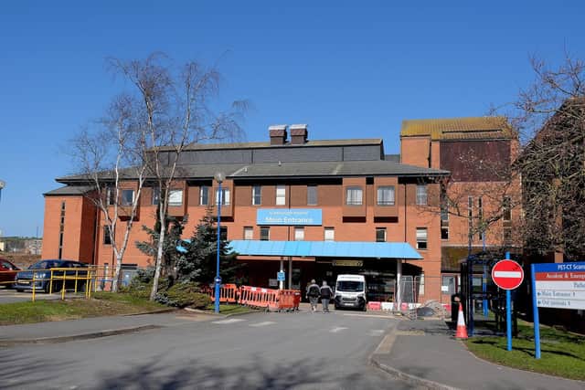 Hospital expansion building works are currently underway in Scarborough.