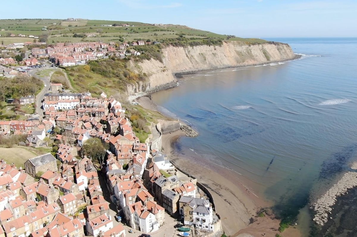 See Robin Hood's Bay, near Whitby, from the air in these dramatic photos