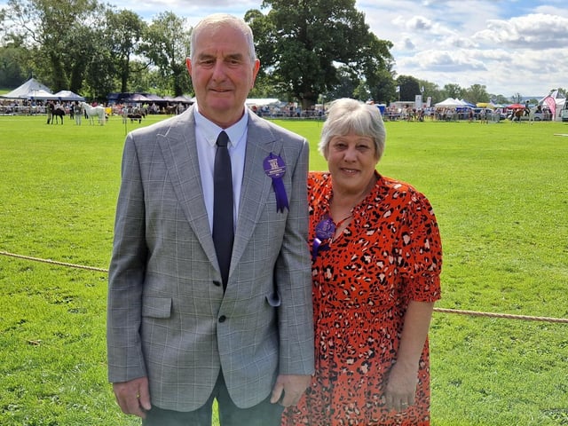 Show president Ken Lunn with partner Kay Snowden