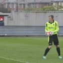 Joe Cracknell makes his debut as a youngster for Boro on loan from Hull in 2014 at Queensgate