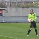 Joe Cracknell makes his debut as a youngster for Boro on loan from Hull in 2014 at Queensgate