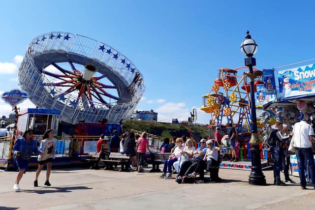 People enjoying the regatta's outdoor entertainment.