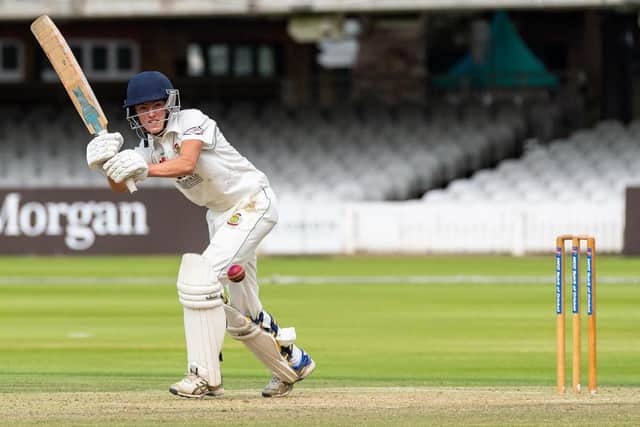 Will Hutchinson impressed with the bat again for Flixton in their win against Cotingham