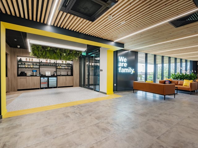 A new coffee shop on-site to welcome visitors.