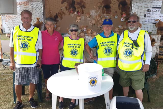 Bridlington Lions members pose for a photo during a very busy day.