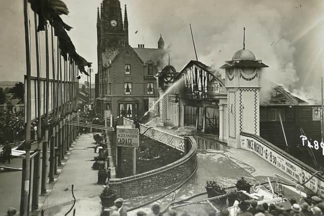 The Floral Hall in Bridlington was only on the scene for just two years before the fire but in that very short time it brought pleasure and entertainment to thousands. Postcard courtesy of Aled Jones
