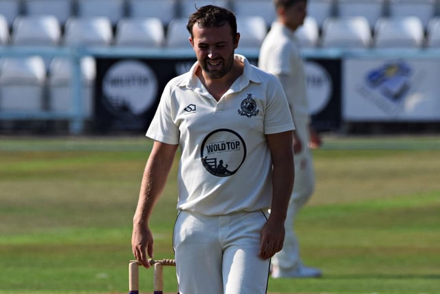 Scarborough bowler Dan Robson bagged remarkable figures of 5-9