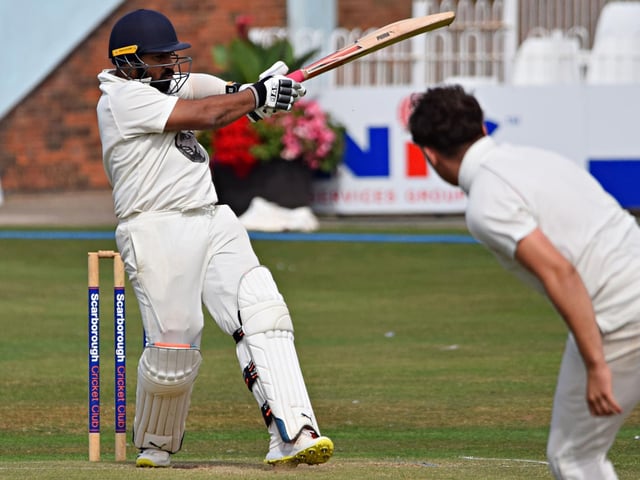 All-round Prince Bed hits out for the home side