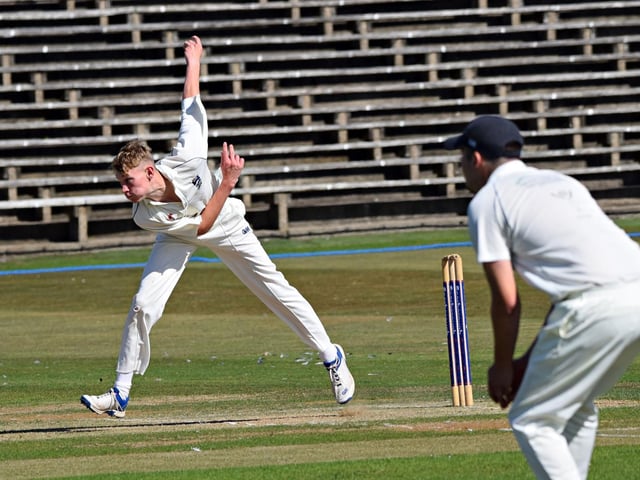 Pickering 2nds bowler George Hodgson