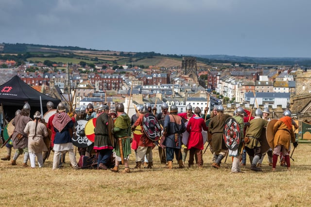 Vikings taking part in their skirmish.