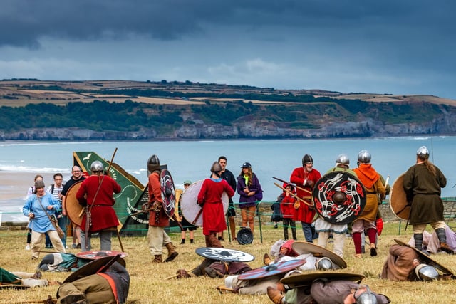 'Dead' bodies lie on the battlefield floor