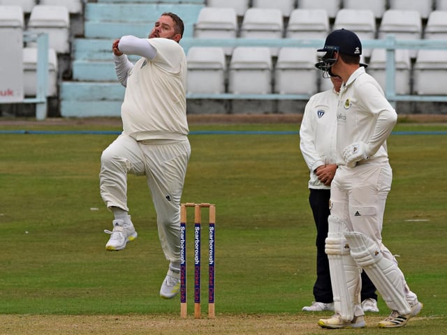 Scarborough CC skipper Piet Rinke took the new ball