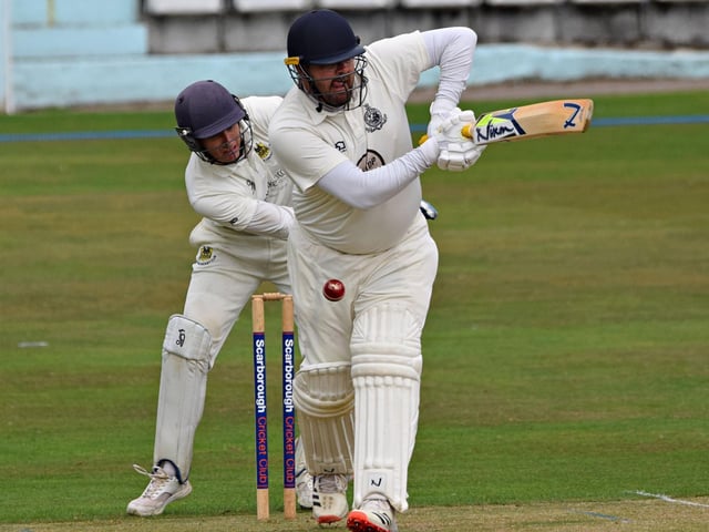 Scarborough batter Piet Rinke looked to be aggressive early on