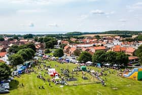 An aerial view of the village green. Photo: Rod Newton/RNLI