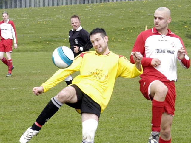 Do you recognise any footballers in this photo?
