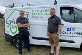 Jamie Webber, pictured right with his business partner Glyn Lambert, secured a semi-final place.