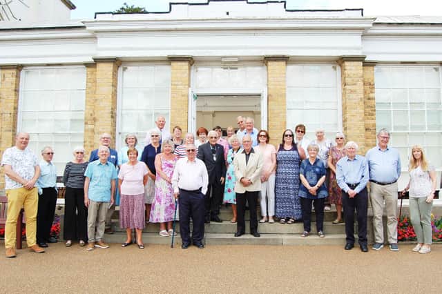 Bridlington Augustinian Society members gather at Sewerby Hall to mark the centenary. Photo submitted