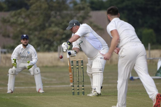 Tony Watson in action for Heslerton with the bat