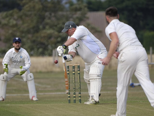 Tony Watson in action for Heslerton with the bat