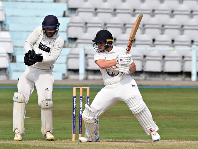 Scarborough batter Duncan Brown signed off with an excellent innings