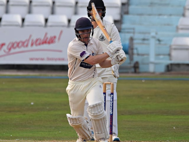 York batter Ryan McKendry in action