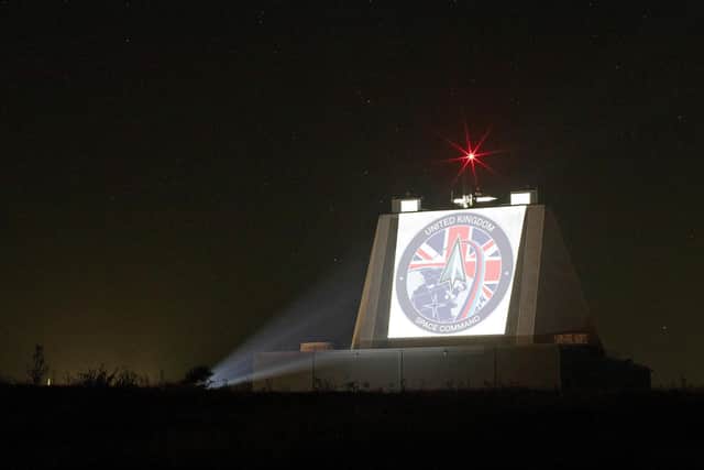 The RAF Fylingdales pyramid. Photo courtesy of the Royal Air Force.