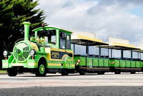 The electric land train is believed to be the first of its kind in the country. Photo courtesy of East Riding of Yorkshire Council