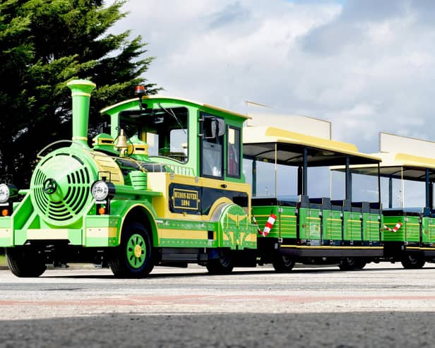 The electric land train is believed to be the first of its kind in the country. Photo courtesy of East Riding of Yorkshire Council