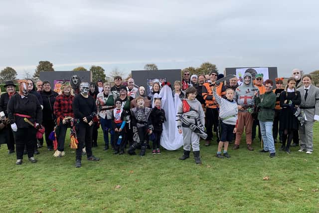 The Archers of Bridlington and Burton Agnes line-up for a spooktacular photograph. Photo submitted