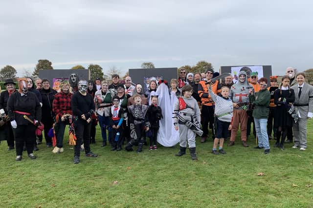 The Archers of Bridlington and Burton Agnes line-up for a spooktacular photograph. Photo submitted