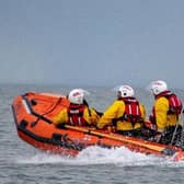 The Bridlington RNLI team sprang into action last Thursday (September 22) to rescue a stricken windsurfer following a shout by HM Coastguard. Photo: Mike Milner/RNLI