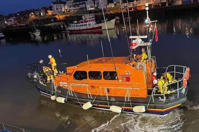 Bridlington RNLI volunteer crew were called into service in response to a yacht that had called for assistance 45 miles off Flamborough Head. Photo: HM Coastguard Bridlington