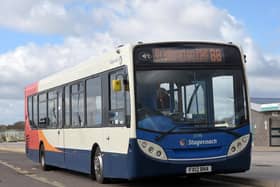 Bus at Bridlington park & ride.