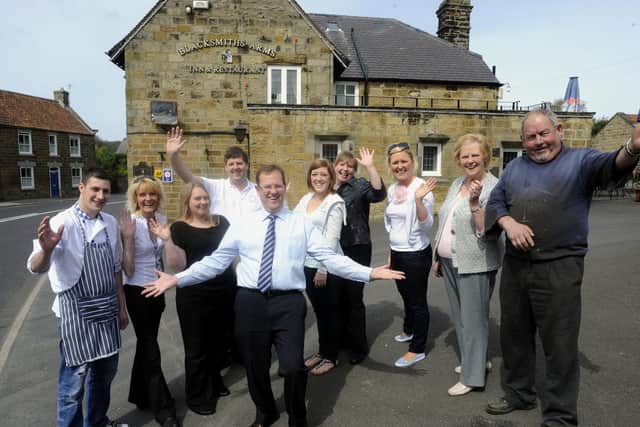 Alan Readman, right, and the Blacksmiths Inn team look forward to the 2010 royal visit.