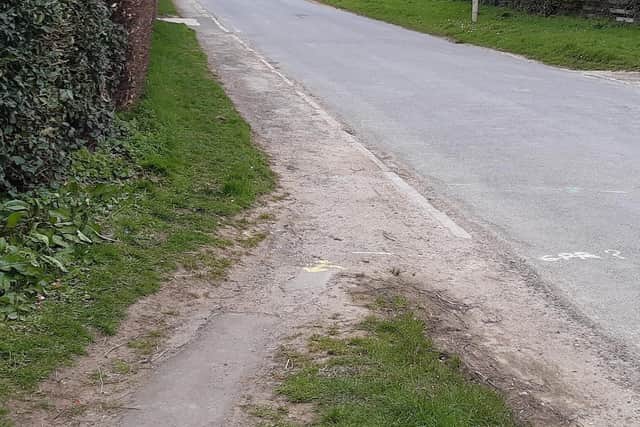 The footpath has come to the end of its life and needs major repairs.