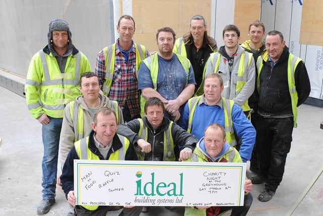 Staff at Ideal Building Systems in Carnaby took part in a ‘Man Vs Food’ Charity Night back in 2013. (NBFP-PA1309-13)