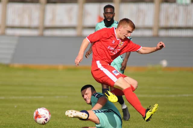 Bridlington Town's Tom Waudby.