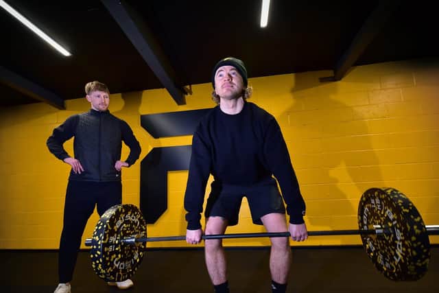 James Cornhill and Matty Young at Form 360 gym.