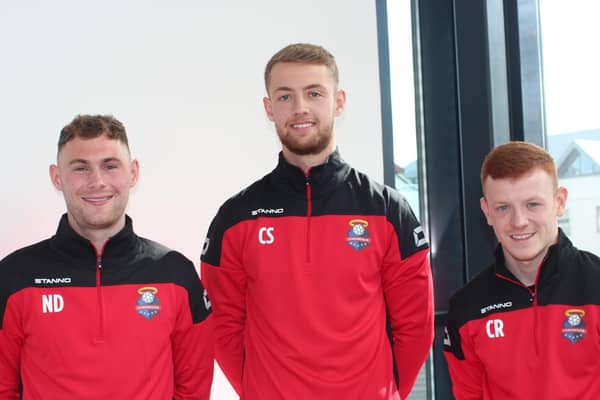 ICELAND BOUND: Connor Simpson (above centre) has signed for Icelandic club Kordrengir